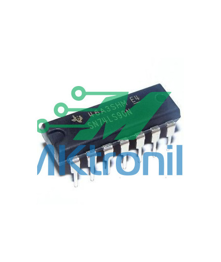 74LS93 CONTADOR BINARIO POR DECADAS