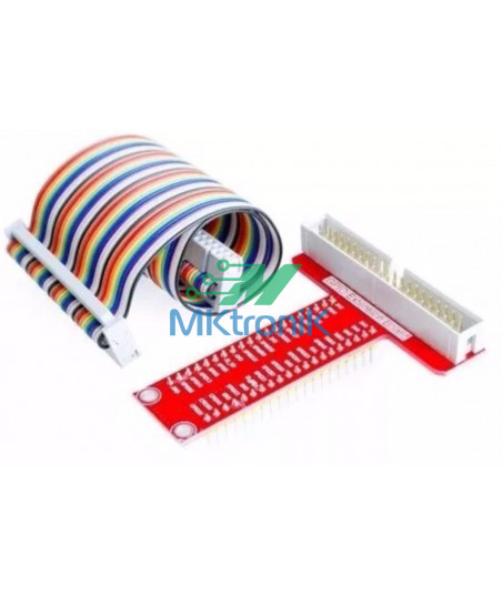 (B4) PLACA PARA PROTOBOARD + CABLE ADAPTADOR GPIO TIPO T PARA RASPBERRY PI