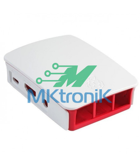 CAJA PROTECTORA PARA RASPBERRY PI 3 OFICIAL / NEGRO / ROJO /