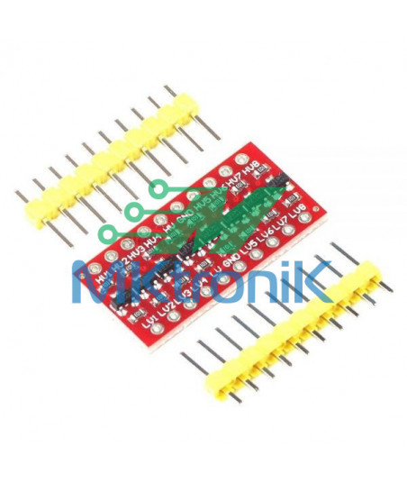 (X, E7) MODULO CONVERTIDOR LOGICO TTL DE 8 CANALES DE 3.3V A 5V BIDIRECCIONAL