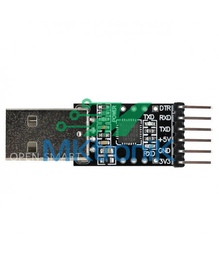 PROGRAMADOR CONVERTIDOR CP2102 USB 2.0 A SERIAL TTL / UART / CONECTOR DE 6 PINES /