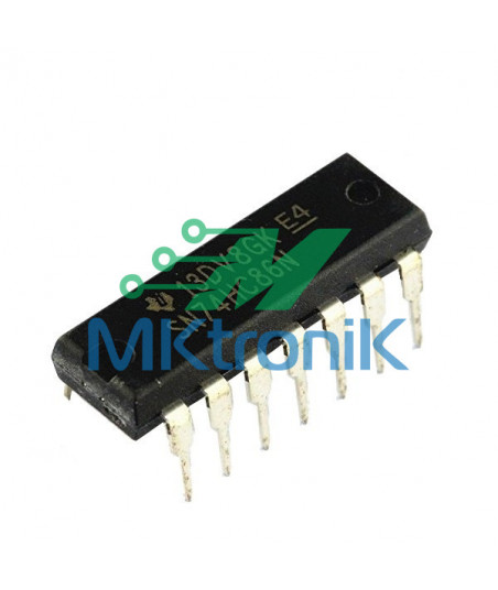 COMPUERTA LOGICA XOR 7486 / 74LS86 / 74HC86 / 2 INPUT