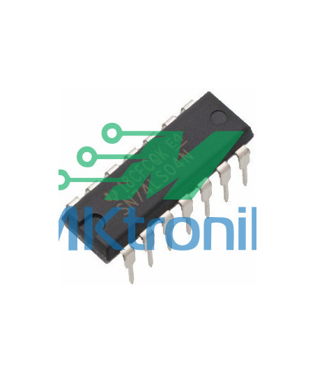 COMPUERTA LOGICA INVERSORA NOT / 7404 / 74LS04 / 74HC04 /