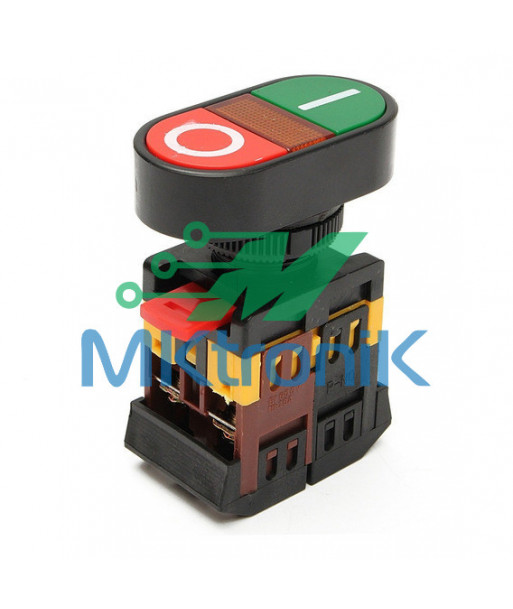 BOTON PULSADOR DE ARRANQUE Y PARO DE EMERGENCIA CON LUZ / 22MM / INTERRUPTOR