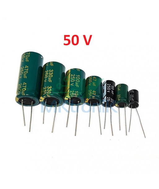 ( Y, A1)  50V / CAPACITOR CONDENSADOR ELECTROLITICO / DIFERENTES VALORES / 50 V