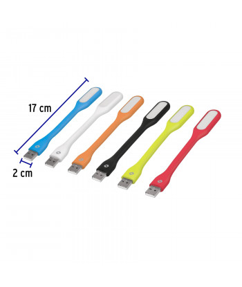MINI LAMPARA FLEXIBLE DE 5 LEDS 1W PARA PUERTO USB / VOLTECK