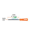 LIMA TRIANGULAR 6 PUL / 36 DPP / CON MANGO / TRUPER