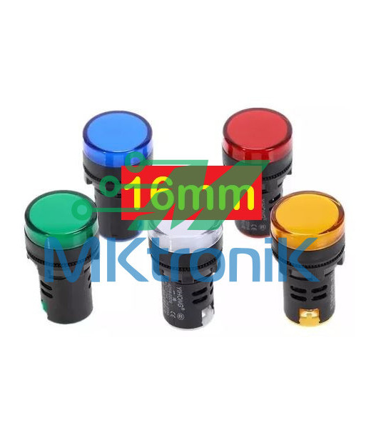 (E2) FOCO PILOTO LED PARA TABLERO INDUSTRIAL / 220V / 16MM (E2) FOCO PILOTO LED PARA TABLERO INDUSTRIAL / 220V / 16MM