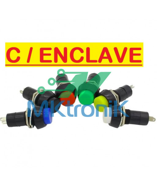 INTERRUPTOR PUSH BUTTON CON ENCLAVE