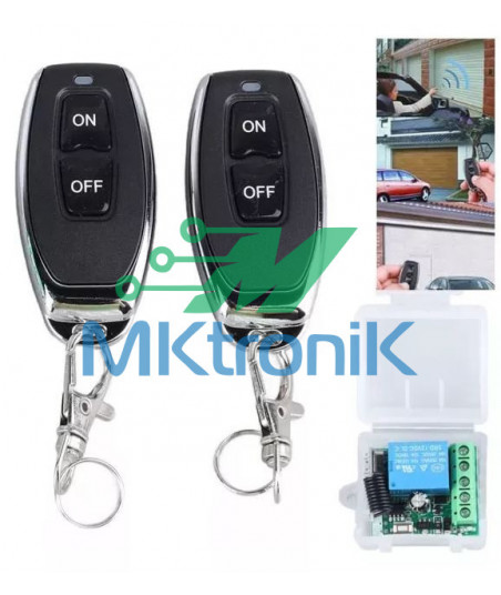 (F3) CONTROL REMOTO INTERRUPTOR ON OFF CON RELEVADOR / IMPERMEABLE / HASTA 330 PIES DE LARGO ALCANCE