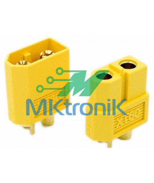 CONECTOR XT60 HEMBRA Y MACHO / ENCHUFE PARA BATERIAS LIPO